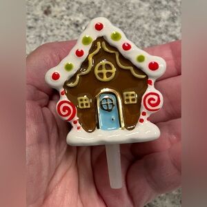 Nora Fleming A218 Candy Cane Lane Gingerbread House mini